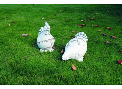 Décoration de jardin Poulets Patio Pierres Figures Figurine Statuette Décorative
